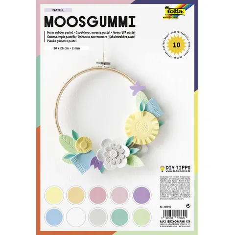 Foam Folia Pastel 20x29cm ass – afbeelding 1