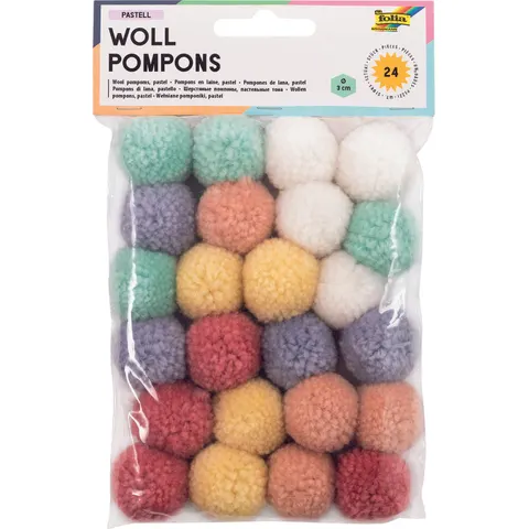folia Pompons farbsortiert – 50242 – Bild 1