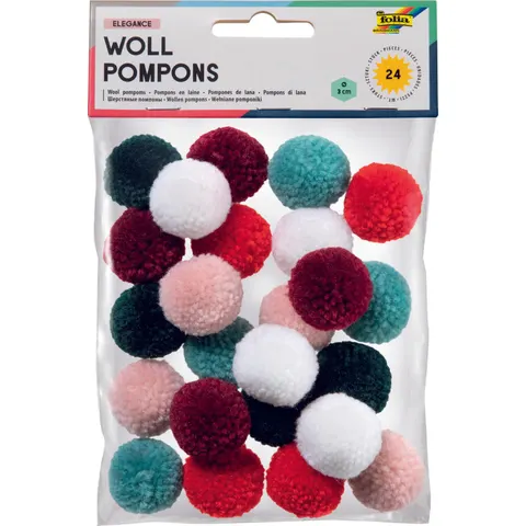 folia Pompons farbsortiert – 50243 – Bild 1