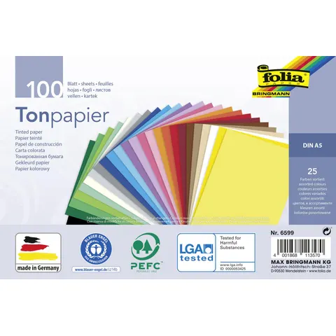 folia Tonpapier DIN A5 130 g/m² – Bild 1