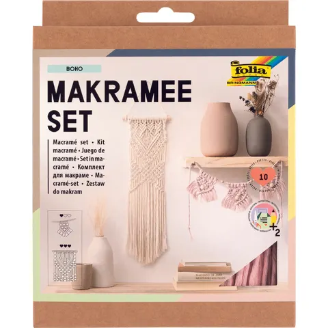 folia Makramee-Set natur, rosé – 23719 – Bild 1
