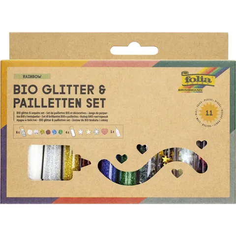 Folia Bio glitterset & Pailletten set – afbeelding 1
