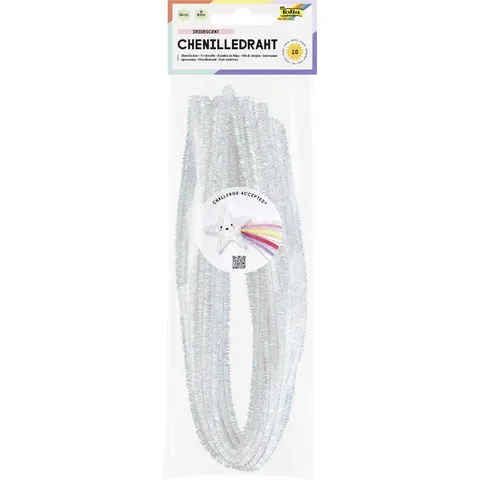 folia Chenilledraad, lengte: 500 mm, iriserend – afbeelding 1