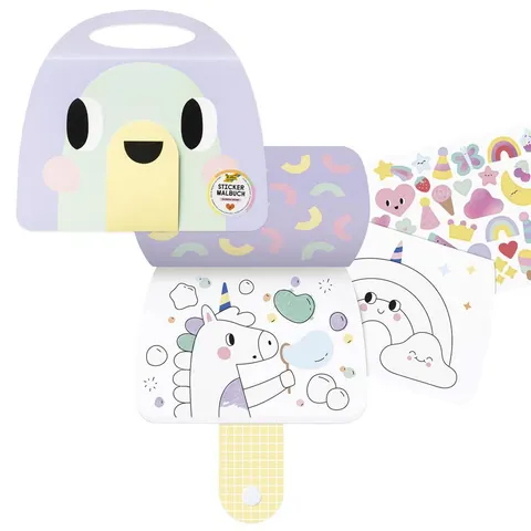 folia RAINBOW mit Sticker Malbuch – Bild 1