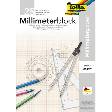 folia Millimeterblock DIN A4 Millimeter – Bild 1