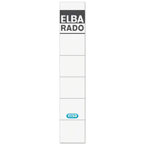 Rugetiket elba 34x190mm wit/grijs – afbeelding 1
