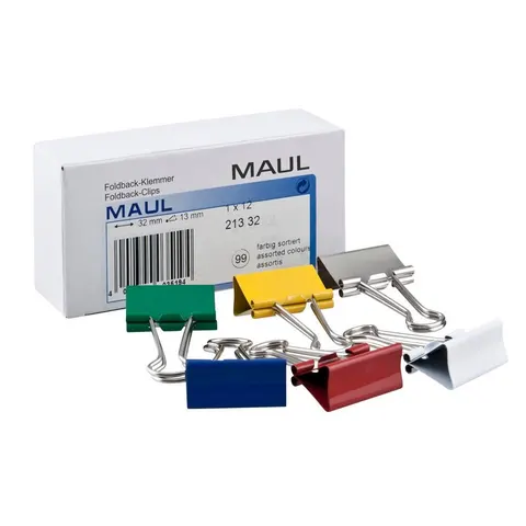 MAUL VZ KLEMME FS13 - Foldback Clips, colored – image 1
