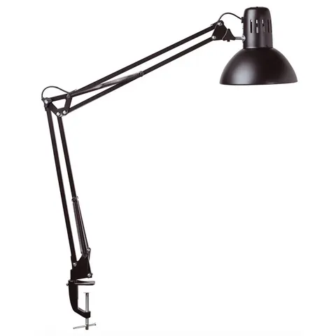 Bureaulamp MAUL Study tafelklem excl.LED lamp E27 zwart – afbeelding 1