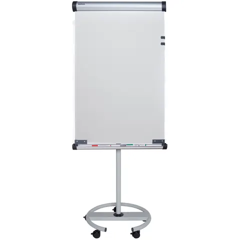 MAUL Flipchart MAULsolid, Rundfuß flip2use, grau – Bild 1