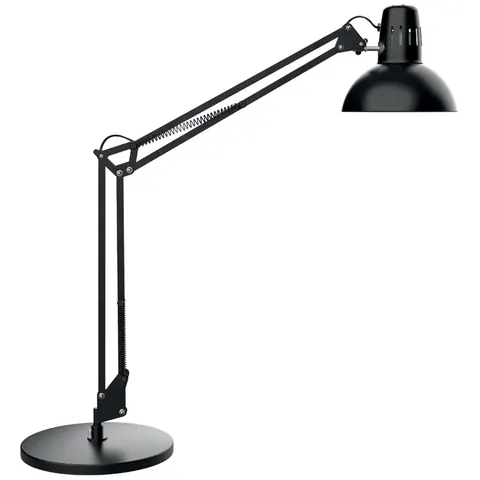 Bureaulamp MAUL Study voet excl.LED lamp E27 zwart – afbeelding 1