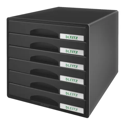 LEITZ Schubladenbox Plus, 6 Schübe, schwarz – Bild 1