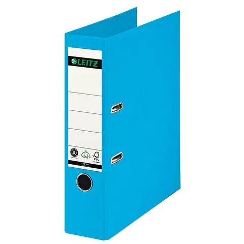 LEITZ Ordner Rückenbreite 8 cm DIN A4 Karton hellblau – Bild 1