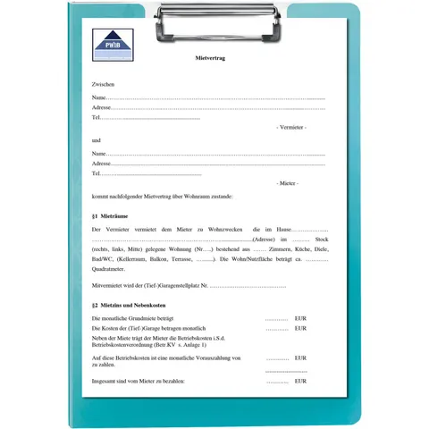 LEITZ Klemmbrettmappe WOW DIN A4 eisblau – Bild 1