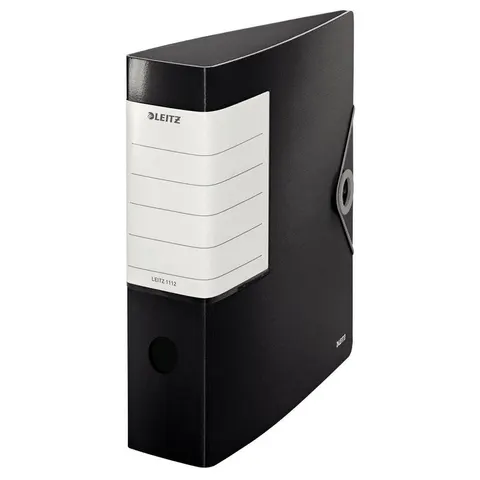 LEITZ Ordner Solid, 180 Grad, 82 mm, schwarz – Bild 1