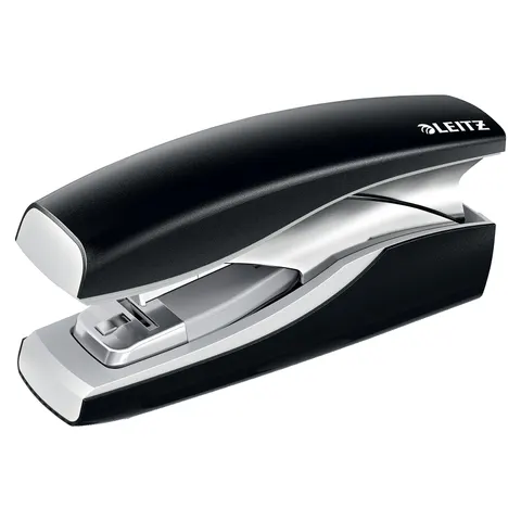 LEITZ 56030095 - Tacker, Softpress flat stapler, up to 30 sheets, black – image 1