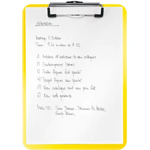 LEITZ 39710016 - WOW clipboard A4, yellow – image 1
