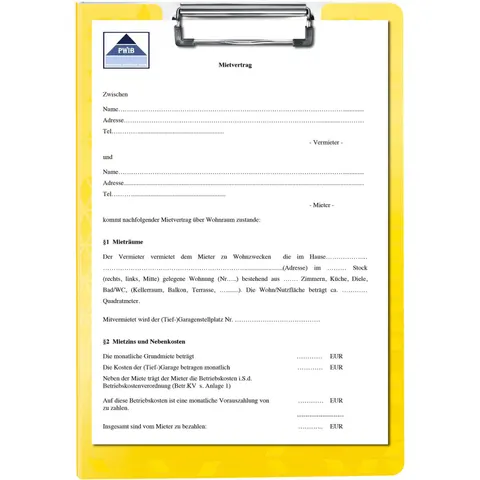 LEITZ Klemmbrettmappe WOW DIN A4 gelb – Bild 1