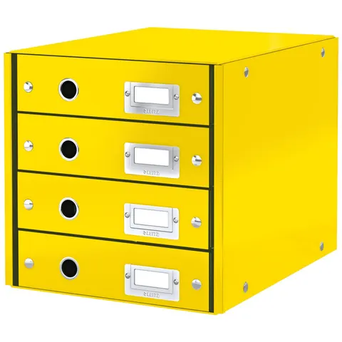 LEITZ Schubladenbox Click & Store WOW, 4 Schübe, gelb – Bild 1