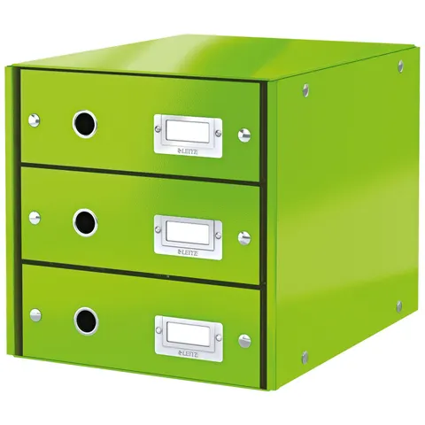 LEITZ Schubladenbox Click & Store WOW, 3 Schübe, grün – Bild 1
