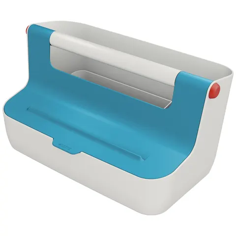 LEITZ Mobile Aufbewahrungsbox Cosy, hellgrau/blau – Bild 1