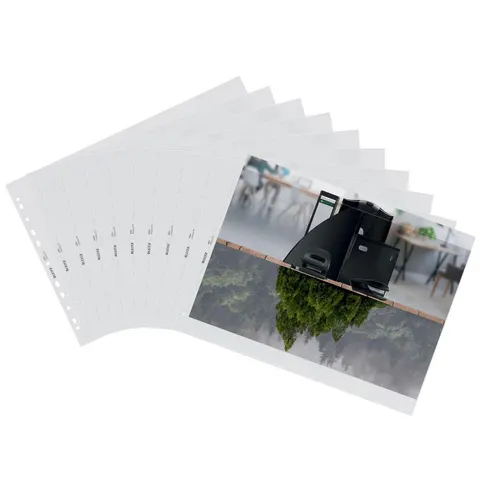 LEITZ Prospekthüllen DIN A3 quer 0.1 mm transparent – Bild 1