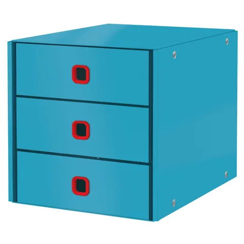 LEITZ Schubladenbox Click & Store Cosy, 3 Schübe, blau – Bild 1
