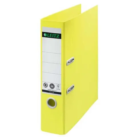 LEITZ 10180015 - 180° Quality Folder, Yellow, 80 mm – image 1