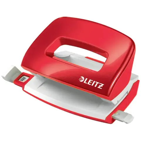 Perforator Leitz NeXXt WOW mini 10 vel rood – afbeelding 1