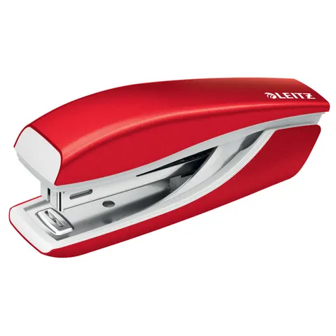 LEITZ Heftgerät NeXXt 5528 WOW Mini rot-metallic – Bild 1