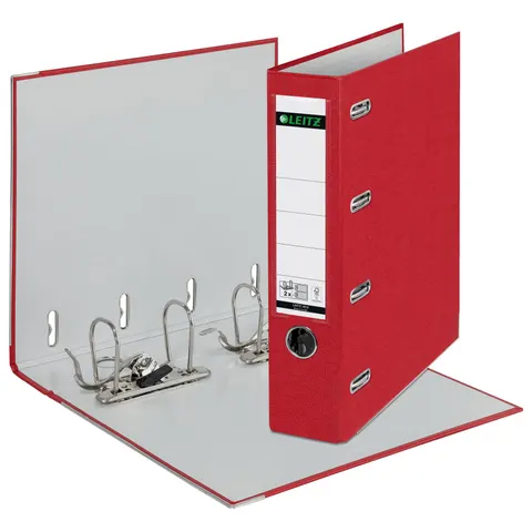 LEITZ Doppelordner 2x A5 quer Karton rot – Bild 1