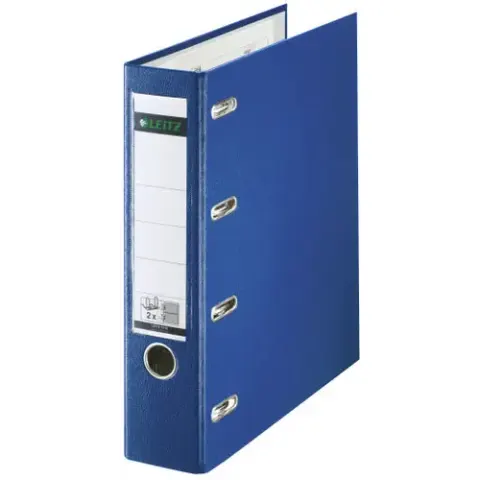 LEITZ Doppelordner 2x A5 quer Karton blau – Bild 1