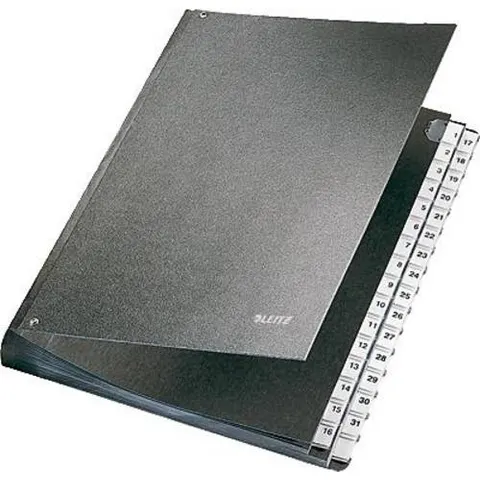 Leitz Bureaumap - 1-31 tabs - A4 - Zwart – afbeelding 1