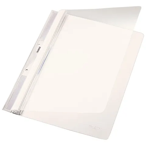 LEITZ Einhänge-Schnellhefter Universal, DIN A4, PVC, weiß – Bild 1