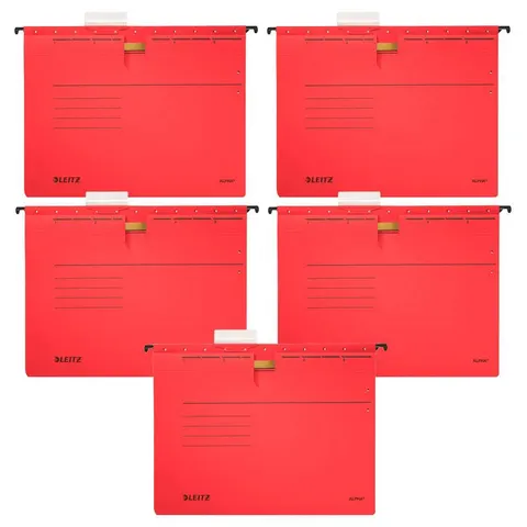 LEITZ Hängehefter ALPHA 1984 rot - 5 Stück – Bild 1