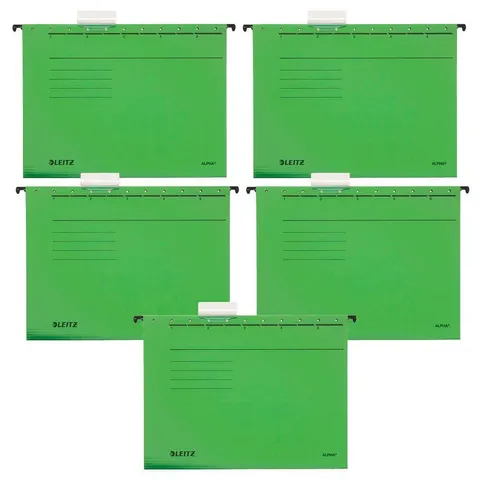 LEITZ Hängemappen ALPHA 1985 grün - 5 Stück – Bild 1
