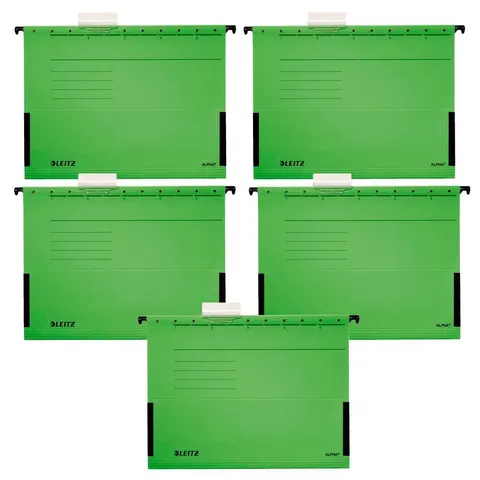 LEITZ Hängetasche ALPHA 1986 grün - 5 Stück – Bild 1