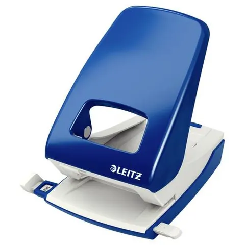 Perforator Leitz NeXXt metaal 40 vel blauw – afbeelding 1