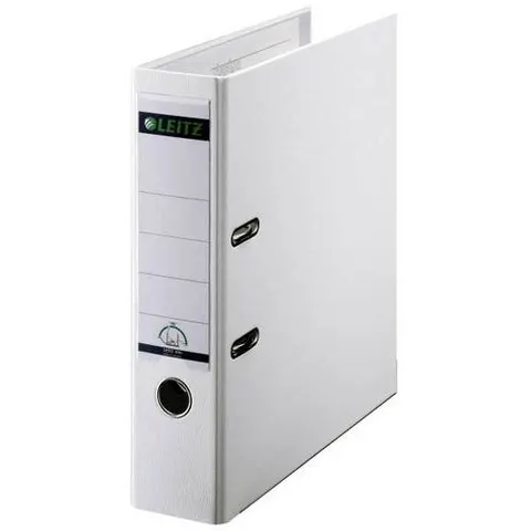 LEITZ 10105001 - Leitz 180° Lever Arch File Plastic, white – image 1