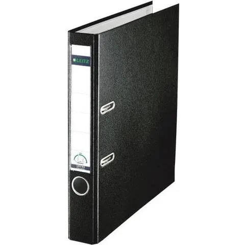 LEITZ 10155095 - Leitz 180° Lever Arch File Plastic, black – image 1