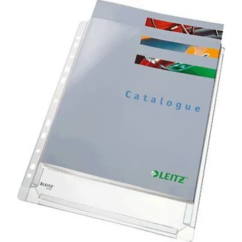 LEITZ Maxi Prospekthülle Standard, A4, PVC, genarbt, 0,17 mm – Bild 1
