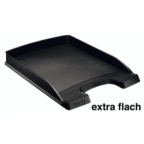 LEITZ 52370095 - Leitz Plus Letter Tray, Slim, black – image 1