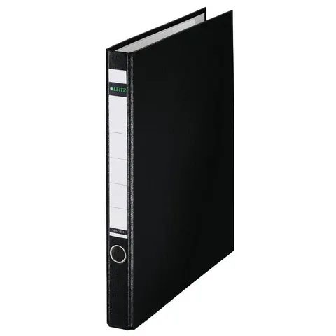 LEITZ Ringbuch 2-Ringe DIN A4 3,5 cm schwarz – Bild 1