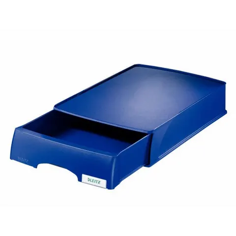 Brievenbak Leitz Plus met lade A4 maxi blauw – afbeelding 1