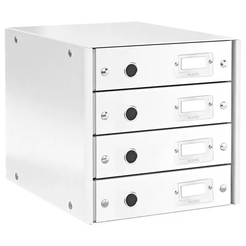 LEITZ Schubladenbox Click & Store WOW, 4 Schübe, weiß – Bild 1