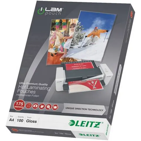 LEITZ Laminierfolien glänzend 175 mikron A4 – Bild 1