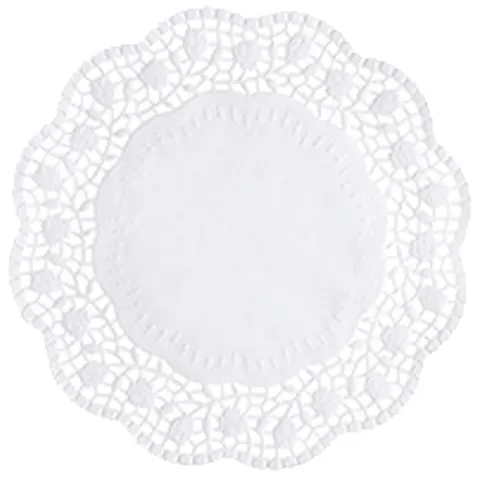 100 Taartranden rond Ø 32 cm wit – afbeelding 1