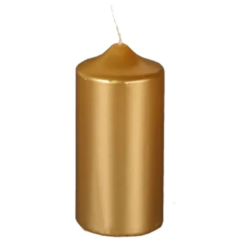 Gouden stomp kaars, 60 mm – afbeelding 1