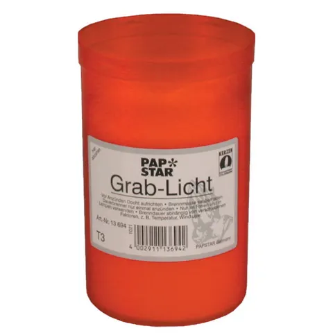 PAPSTAR graflicht T3, diameter: 64 mm, rood – afbeelding 1
