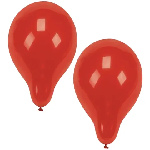 100 Ballonnen Ø 25 cm geel – afbeelding 1