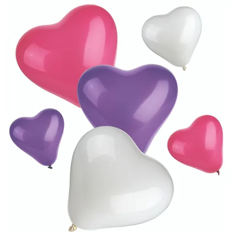 Ballonnen Hartjes - 12 stuks – afbeelding 1